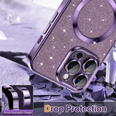 Electroplated Magnetic Glitter Case for iPhone